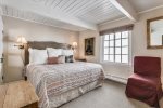 Primary bedroom features a king size bed and ensuite 